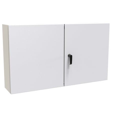 Hammond 3 Point Latch with Keyed Handle Electrical Enclosures, 24 in H, 8 in D, 42 in W EN4TD24428LG